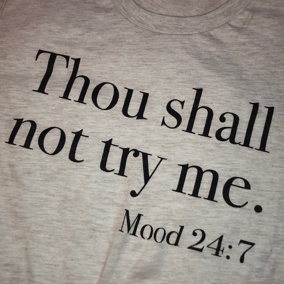 🖤Thou Shall Not Try Me Tee - Picture 3 of 3
